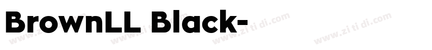 BrownLL Black字体转换